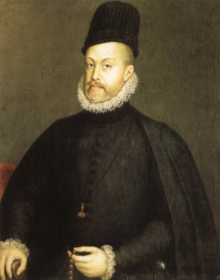 king philip ii of spain painted